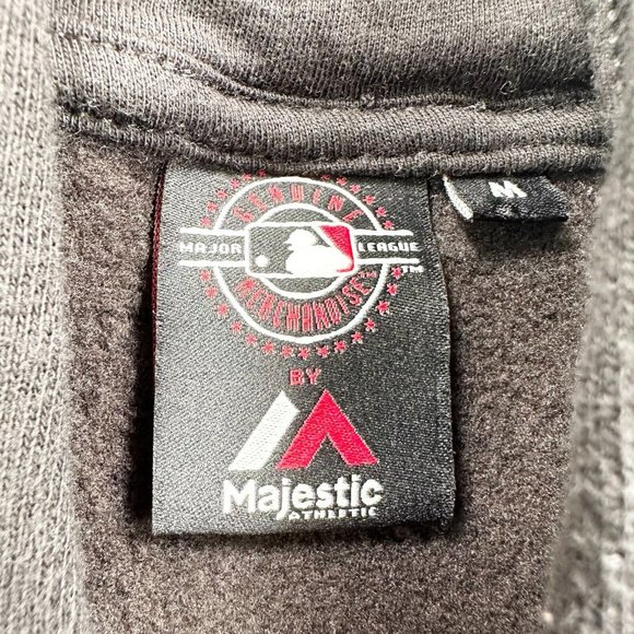 New York Yankees Jumper Mens Medium M Black MLB Full Zip Hooded Sleeveless Adult - Picture 5 of 11